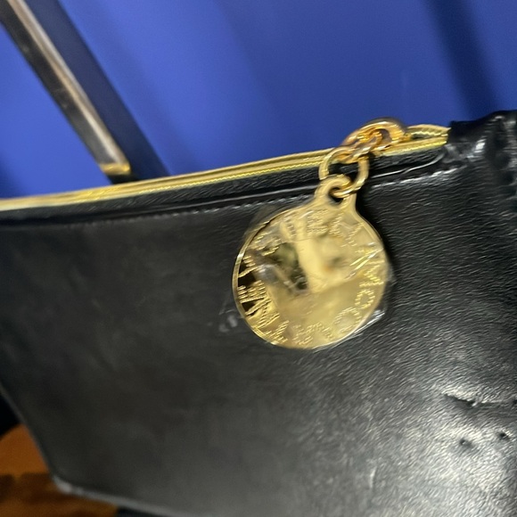 Stella McCartney Small Vegan Leather Black Case Zipper Clutch Pouch - Picture 2 of 4